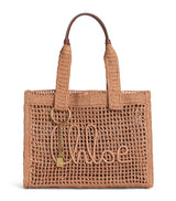 Harrods Chloé Raffia Summer Banana East-West Tote Bag- Buy online at McGrocer