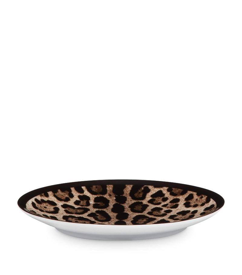 Dolce&Gabbana leopard print bread plates 17cm - British product