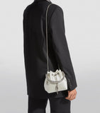 Jimmy Choo satin Bon Bon top-handle bag, imported from the UK