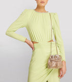 Jimmy Choo Bon Bon top-handle bag, imported from the UK