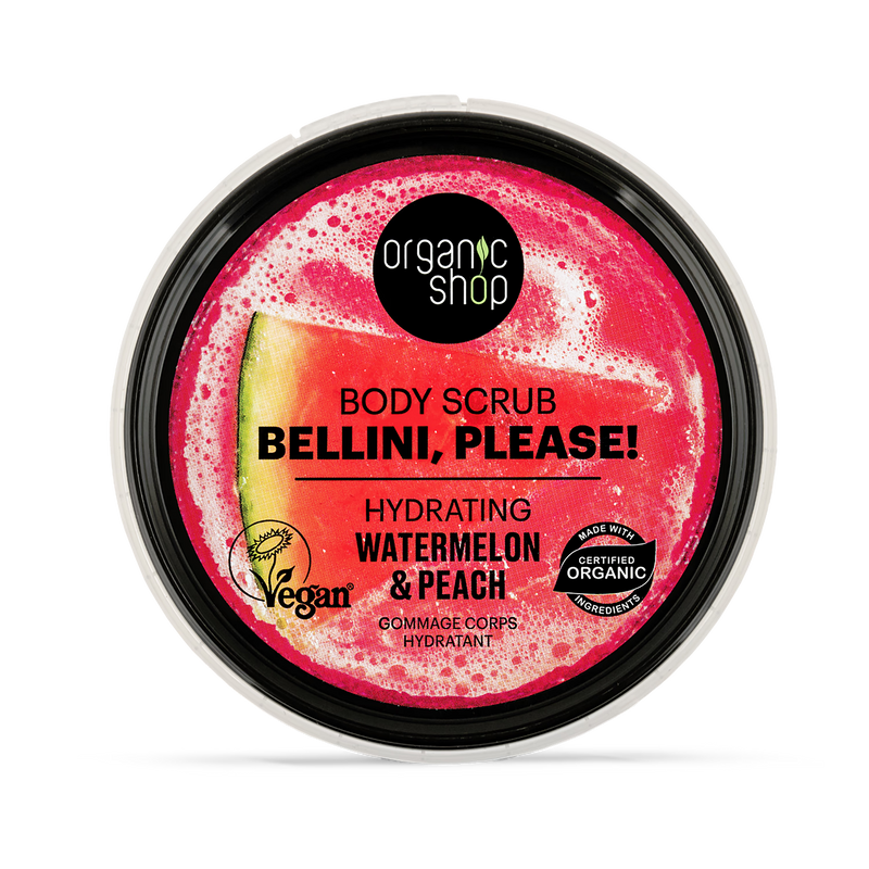 Organic Shop body scrub Watermelon & Peach 250ml (British brand)