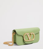 Valentino Garavani Locò small leather shoulder bag, imported from the UK