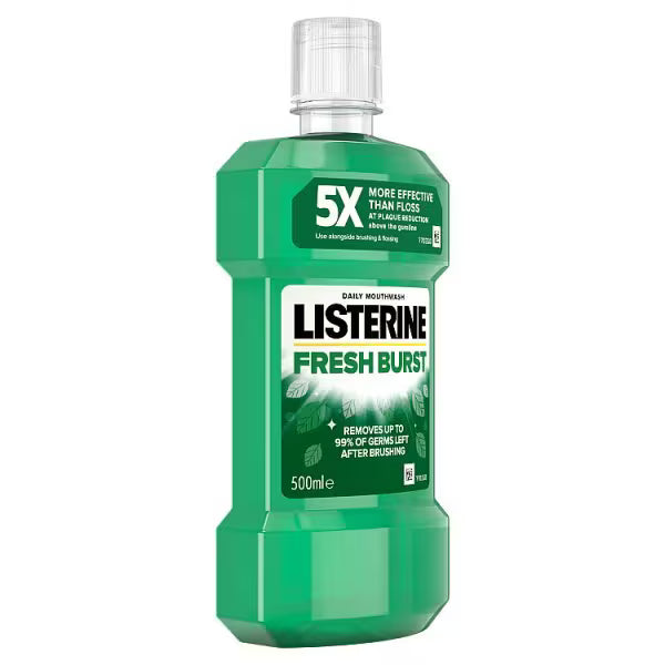 Listerine Freshburst Anti-Bacterial Mouthwash 500ml, UK version
