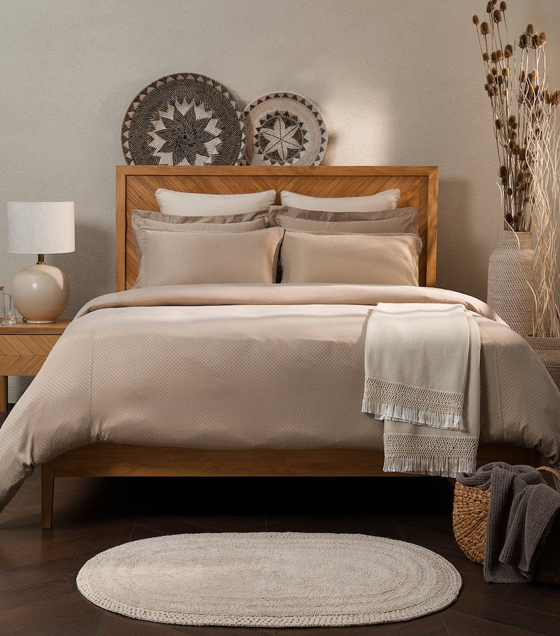 Hamam Astra jacquard king duvet cover (British brand)