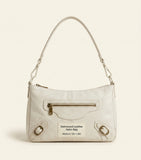 Balenciaga mini lambskin Le City Moto shoulder bag, UK version