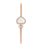 Chopard rose gold diamond mother-of-pearl bangle 17cm (British brand)