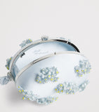 Self-Portrait satin embellished clutch bag - British product