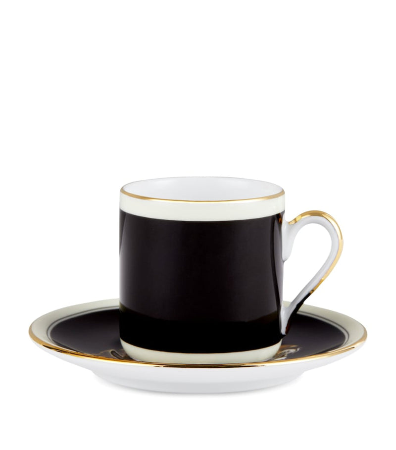 Dolce&Gabbana Casa leopard espresso cup and saucer - British product
