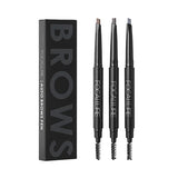 Livingandhome 3-piece eyebrow pencil set with three shades, UK version