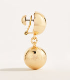 Carolina Herrera gold-tone sphere drop earrings, UK version