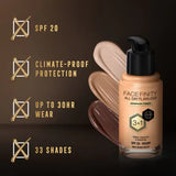Max Factor Facefinity Foundation Warm Beige, imported from the UK