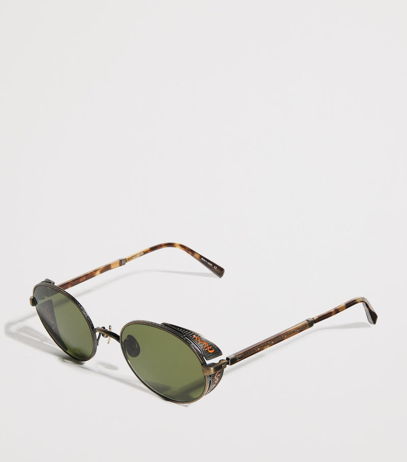 Matsuda M3137 round titanium sunglasses, imported from the UK