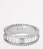Marli New York white gold diamond spinning ring, UK version