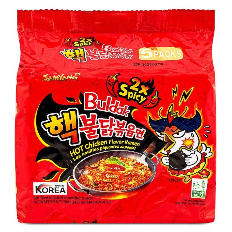 Samyang buldak ramen 2x spicy hot chicken multipack, UK version