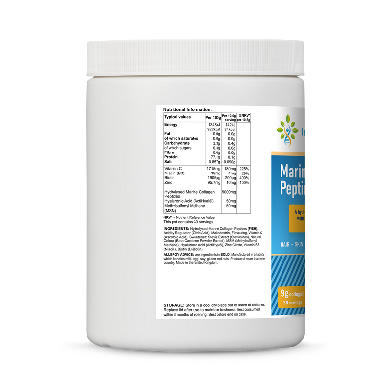 InfiniVit marine collagen peptides orange mango 315g (British brand)