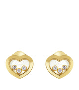 Harrods Chopard Yellow Gold and Diamond Happy Diamonds Icons Earrings- Buy online at McGrocer