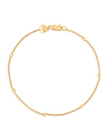 Harrods Astrid & Miyu Gold-Plated Essential Beaded Chain Bracelet- Buy online at McGrocer