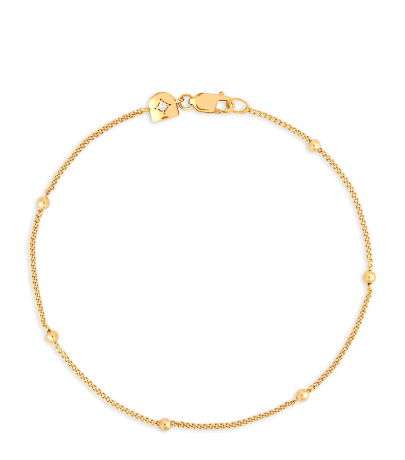 Astrid & Miyu gold-plated beaded bracelet, imported from the UK