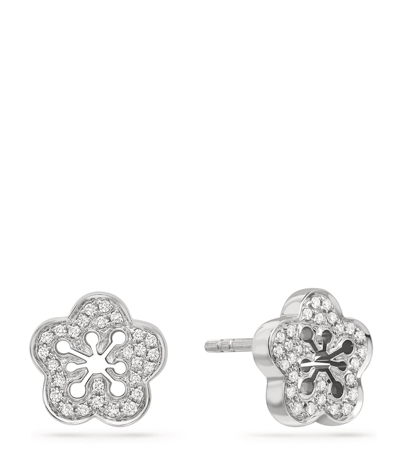 Boodles blossom diamond stud earrings 1cm - British product