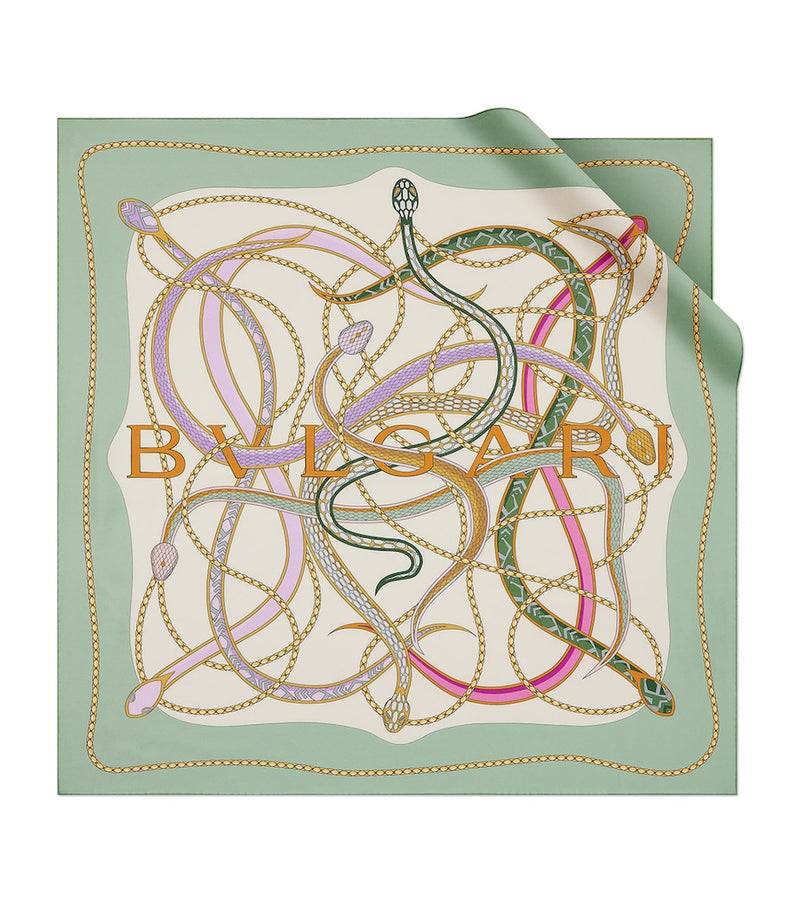 Bvlgari Serpenti 75 silk scarf 90cm - British product