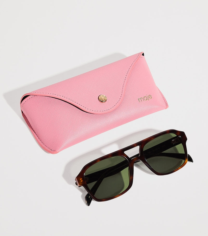 Maje acetate square aviator sunglasses, UK version