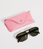 Maje acetate square aviator sunglasses, UK version
