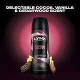 Lynx Cocoa Velvet body spray 150ml, UK version