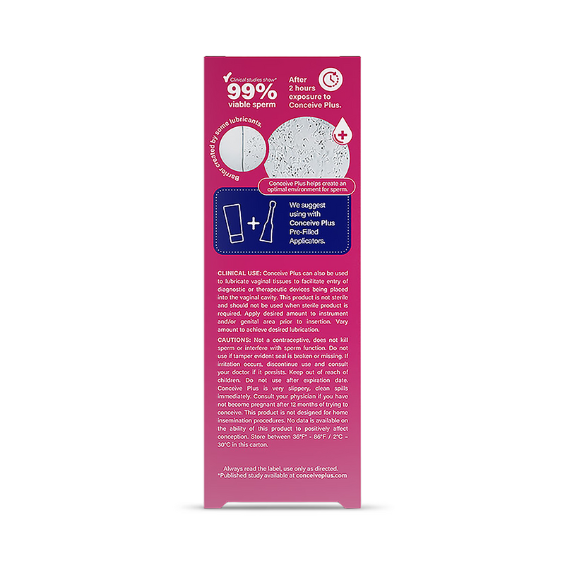 Conceive Plus fertility lubricant tube 75ml, imported from the UK