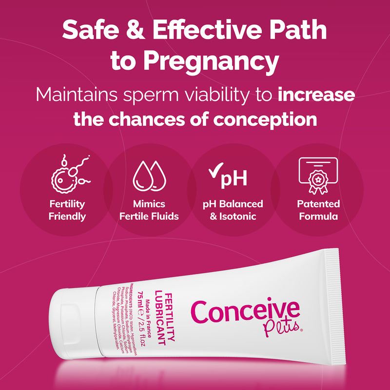 Conceive Plus fertility lubricant tube 75ml, imported from the UK