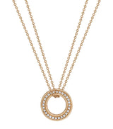 Harrods Boodles Rose Gold and Diamond Roulette Pendant Necklace- Buy online at McGrocer