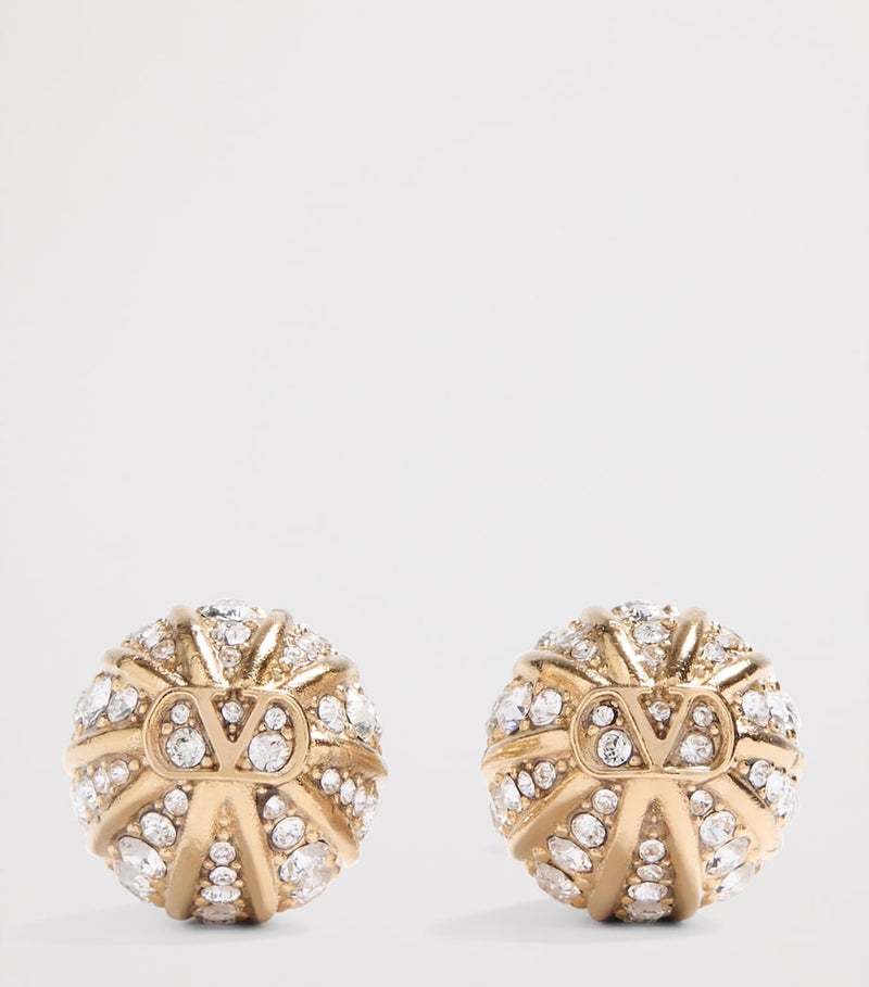 Valentino Garavani drop earrings with crystals - British product