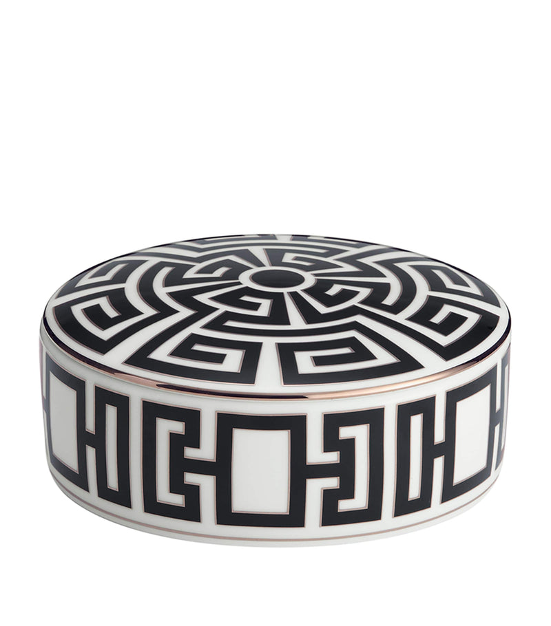 GINORI 1735 Labirinto Nero decorative box - British product