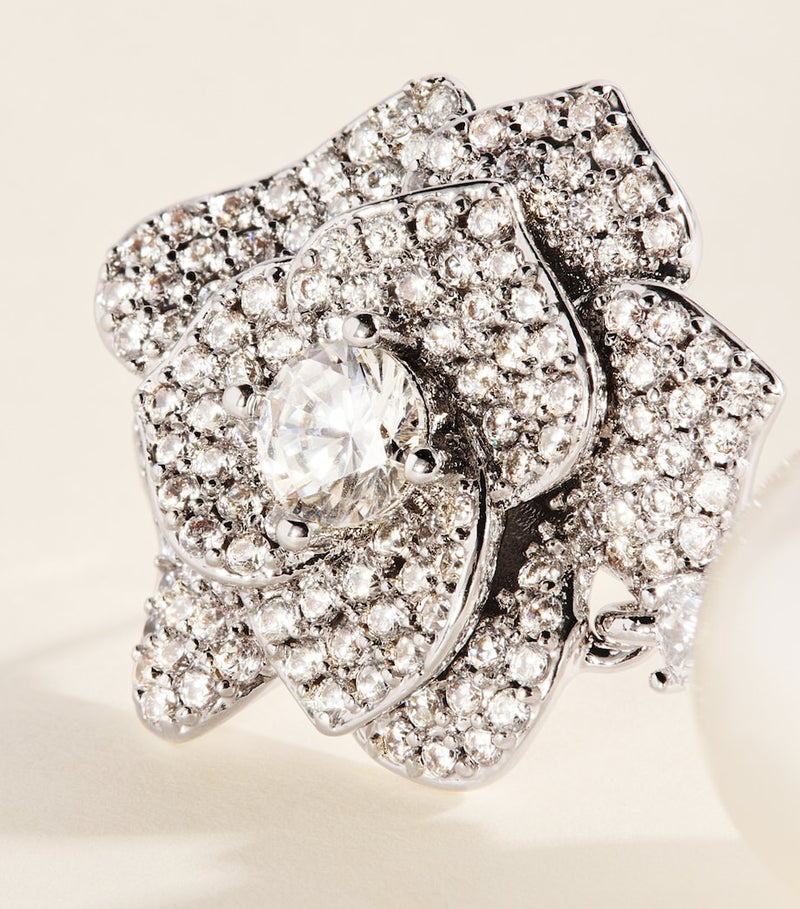 Self-Portrait mini flower embellished earrings, imported from the UK