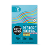 Holland & Barrett Hunter & Gather Restore Daily Electrolytes Variety Pack 30 Sachets- Buy online at McGrocer