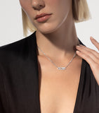 Messika Move Classique white gold diamond necklace, imported from the UK