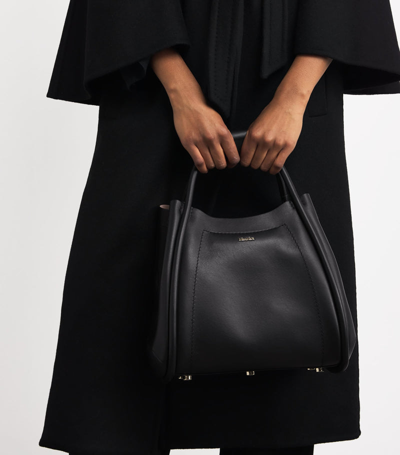 Max Mara Marine top-handle bag in calf leather - British product
