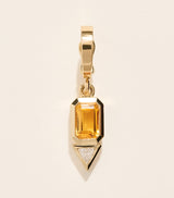 Harrods Azlee Yellow Gold Diamond and Citrine November Charm- Buy online at McGrocer