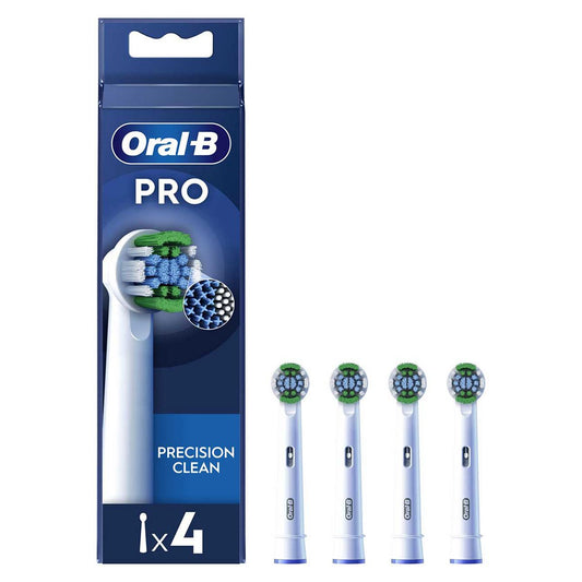 Oral-B Precision Clean Toothbrush Head with CleanMaximiser Technology 4 Pack Dental Boots   