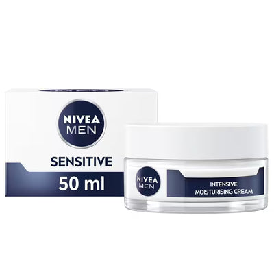 كريم الوجه المكثف المرطب للبشرة الحساسة للرجال من NIVEA MEN 50 مل من Superdrug - اشترِ عبر الإنترنت من McGrocer