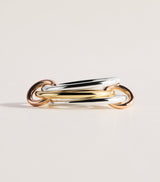 Harrods Spinelli Kilcollin Sterling Silver and Mixed Gold Solarium Ring- Buy online at McGrocer