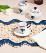 Harrods Rectangular Baru Placemat Set with Iraca Palm and Caned Centre - 44.5cm x 33.5cm (Set of 2)- Buy online at McGrocer