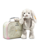 Steiff Hoppie soft toy in suitcase 26cm - British product