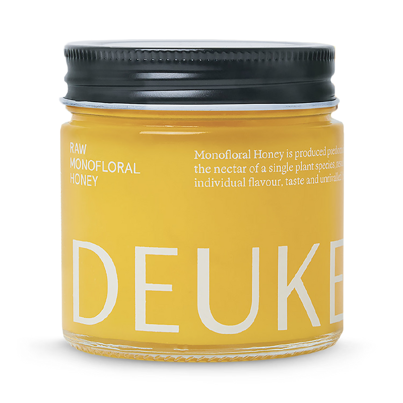 DEUKES raw sunflower honey 250g, imported from the UK