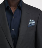 Canali pocket square medallion print 33cm, UK version
