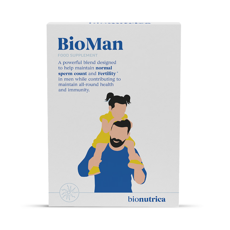 Bionutrica BioMan male fertility supplement 60 tablets, imported from the UK