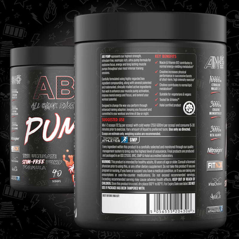 Applied Nutrition ABE Pump Pre Workout Powder Red Hawaiian 500g - British product