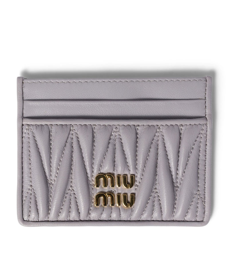 Miu Miu Matelassé Nappa Leather Card Holder, UK version