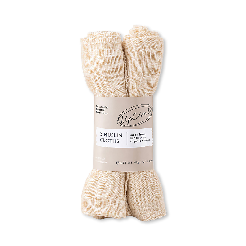 UpCircle muslin cloths 40g organic cotton - British product