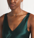 SHAY rose gold diamond tennis choker necklace (British brand)