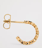 Suzanne Kalan yellow gold hoop earrings, imported from the UK